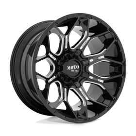 20X10 Moto Metal MO808 SNIPER Gloss Black Milled 8X170 ET-18 wheel/rim