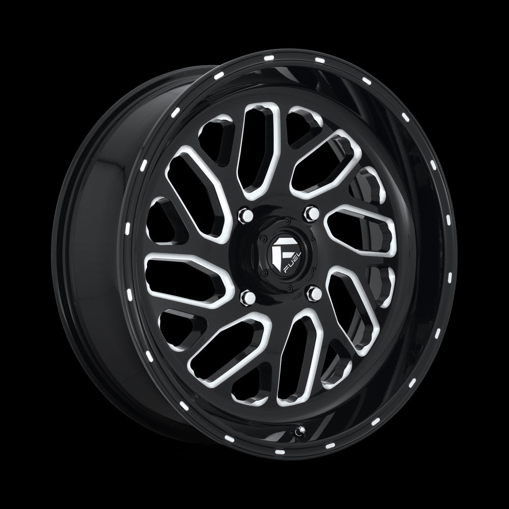 20X7 Fuel UTV D581 Triton Gloss Black Milled 4X156 ET13 wheel/rim - 0