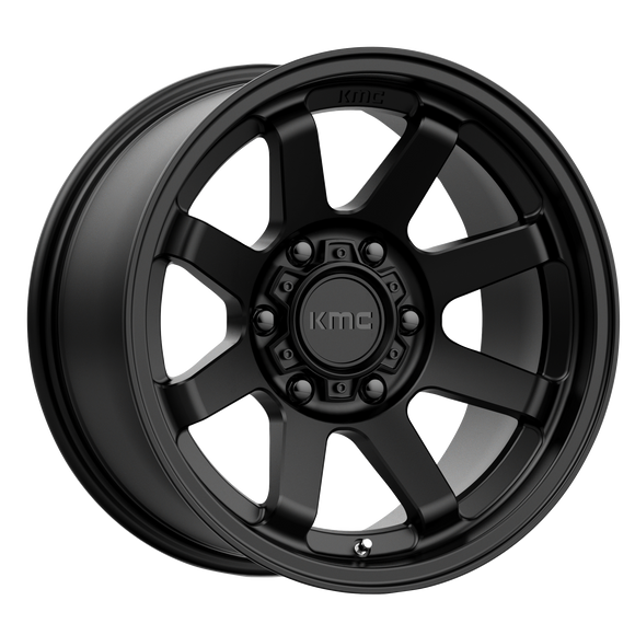 17X8.5 KMC KM723 Trail Satin Black 6x120 ET0 wheel/rim