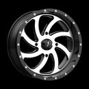 18X7 MSA Offroad Wheels Switch Machined Gloss Black Wheel/Rim 4x137 ET0-2