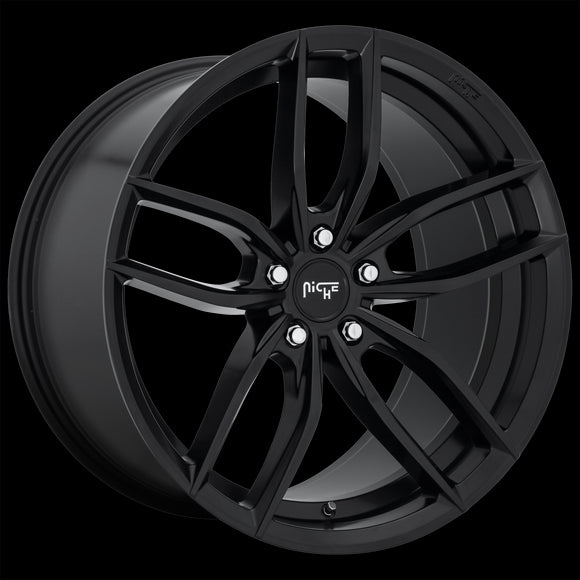 10.5x20 Niche Wheels M203 Vosso Matte Black Wheel 5x114.3 ET30 CB72.56