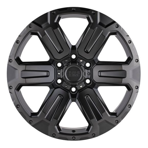 18x9 Black Rhino Wanaka Matte Gunmetal Brushed Face Tinted 6x139.7 ET12 Wheel