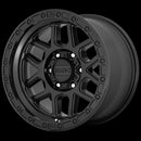 18X9 KMC KM544 MESA Satin Black With Gloss Black Lip 8X165.1 ET18 wheel/rim-3