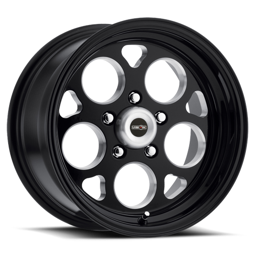 17x4.5 Vision 561 Sport Mag Black Milled Windows 5x120 ET-24 Wheel Rim