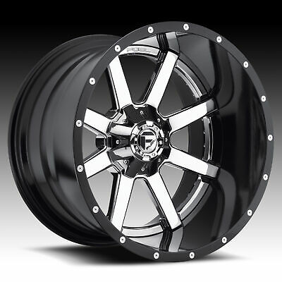 24X14 Fuel D260 Maverick Chrome/GBL 6X135/6X139.7 ET-75 wheel/rim