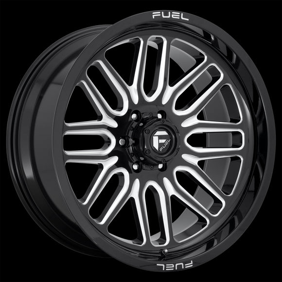 22X12 Fuel D662 Ignite Gloss Black Milled 8X170 ET-43 wheel/rim
