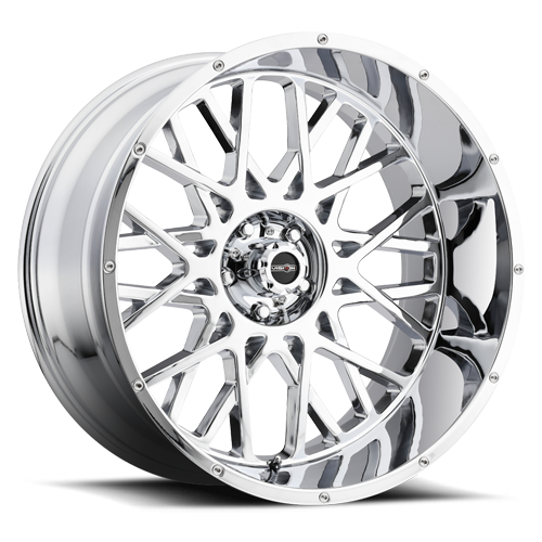 20x9 Vision 412 Rocker Chrome Wheel 8x165.1 ET12 CB125.2