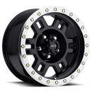 Vision 398 Manx Gloss Black Machined Lip 18X9 5x5.5 (5x139.7) ET0 wheel-1