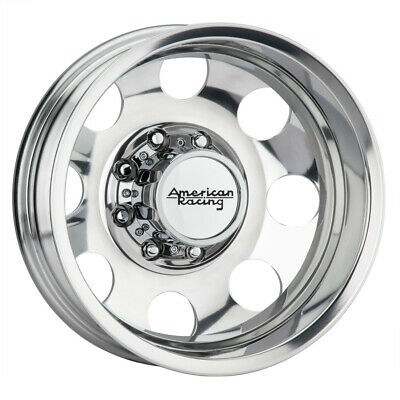 16X6 American Racing AR204 BAJA DUALLY POLISHED 8X170 ET-134 wheel/rim