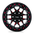 20x9 RTX Zion Black Milled Red 6x139.7 ET0 wheel/rim-2