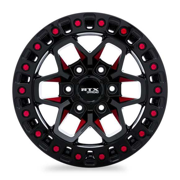20x9 RTX Zion Black Milled Red 6x139.7 ET0 wheel/rim
