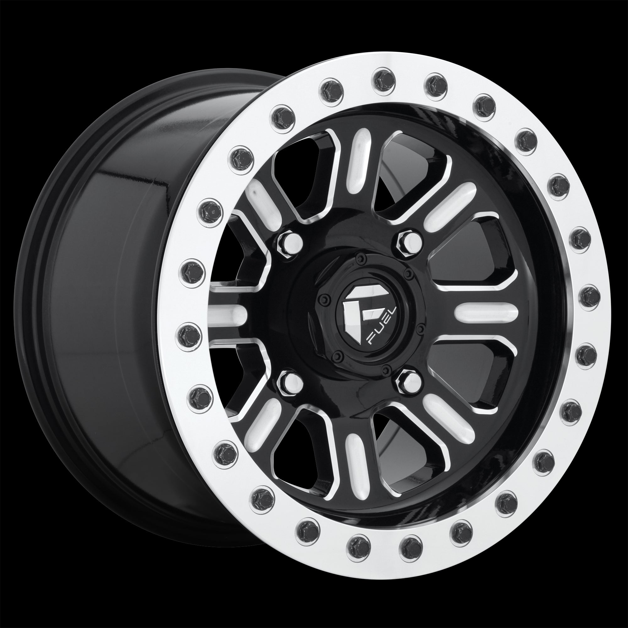 15X10 Fuel UTV D910 Hardline Beadlock Gloss Black-MIL 4X156 ET25 wheel/rim - 0