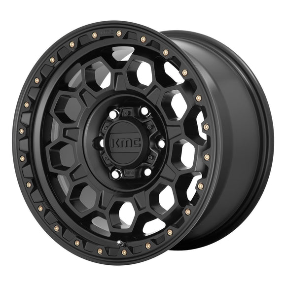 17X8 KMC KM545 TREK Satin Black 6X139.7 ET20 wheel/rim
