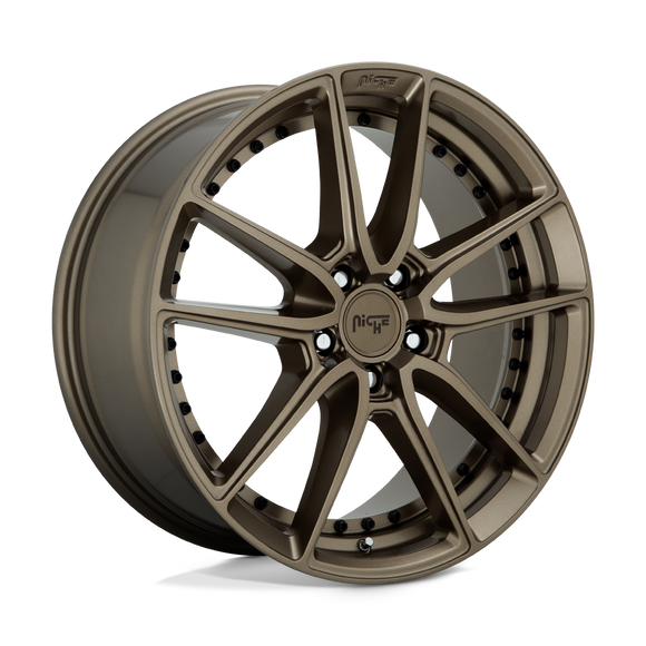 8x18 Niche Wheels M222 DFS Matte Bronze Wheel 5x114.3 ET40 CB72.56