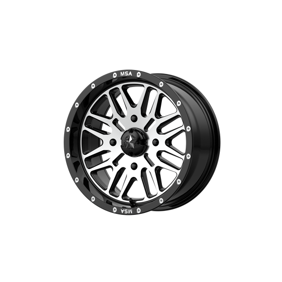 22X7 MSA Offroad Brute Gloss Black Machined 4x156 M38-022756