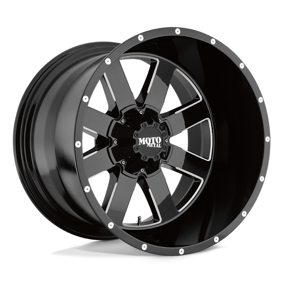 18X12 Moto Metal MO962 Gloss Black Milled Wheel/Rim 6x135 18-12 ET-44