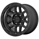 17X8.5 KMC KM544 MESA Satin Black With Gloss Black Lip 5X127 ET0 wheel/rim-5