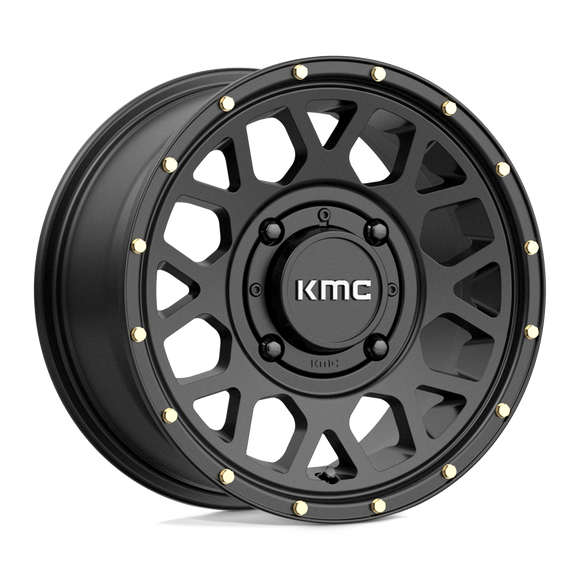 14X7 KMC ATV KS135 Grenade Satin Black 4X156 ET38 wheel/rim