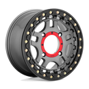 15X7 KMC ATV KS240 RECON Beadlock G-MTL BLK-RING 4X137 ET38 wheel/rim-1
