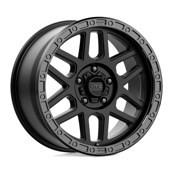 17X9 KMC KM544 MESA Satin Black With Gloss Black Lip 5X127 ET18 wheel/rim