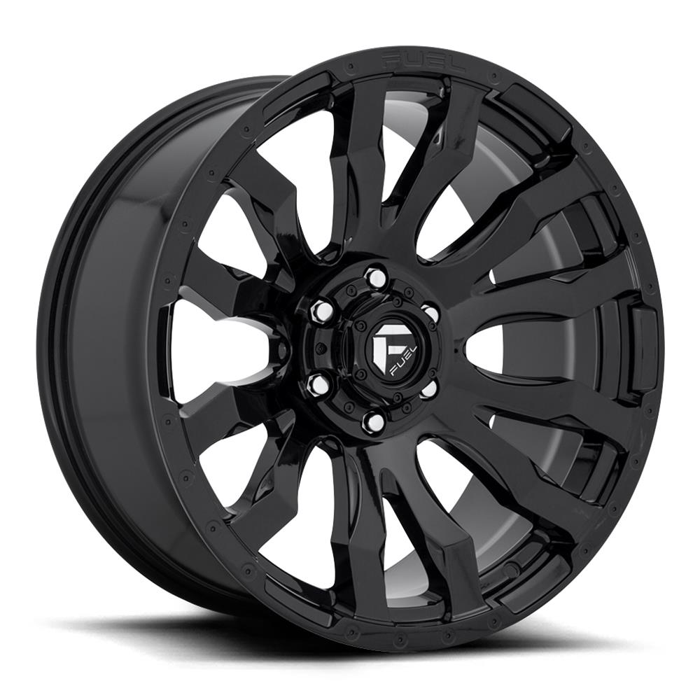 20X12 Fuel D675 Blitz Gloss Black 6X139.7 ET-44 wheel/rim - 0