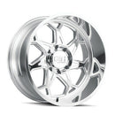 20X10 Cali Off-Road Sevenfold Polished Wheel/Rim 8x170 ET-25 9111-2170P-4