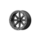 15X7 MSA Offroad LOK2 Satin Black w/ Matte Gray Ring Wheel/Rim 4x110 ET0-3