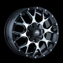 18x9 Mayhem Warrior Black-Machined Wheel/Rim 5x114.3 8015-8956B-2