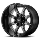 20X10 Moto Metal MO970 Gloss Grey Gloss Black Lip Wheel/Rim 5x127 20-10-3