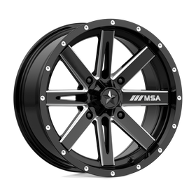 16X7 MSA Offroad Boxer Gloss Black Milled 4x137 M41-06737 - 0