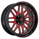 20X10 Fuel D663 Ignite Gloss Black Red Tinted Clear 5X127 ET-18 wheel/rim-4