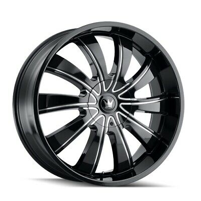 24X9.5 Mazzi Rolla Black-Milled Wheel/Rim 5x127 ET18 374-24952B