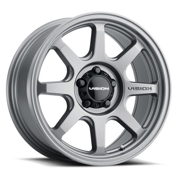 17x8 Vision 351 Flow Satin Grey 5x114.3 5x4.5 ET30 Wheel Rim