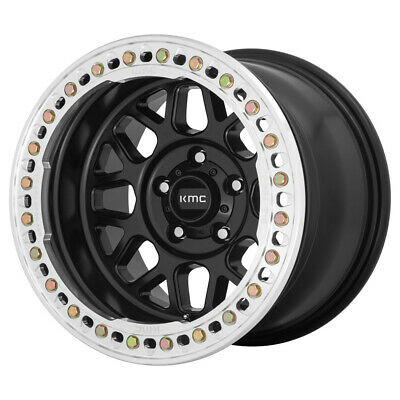 20X10 KMC KM235 Grenade CRAWL Beadlock Satin Black 6X139.7 ET-48 wheel/rim