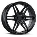 22x9.5 Vision 476 Wedge Gloss Black Wheel 5x139.7 ET8 CB77.8-1
