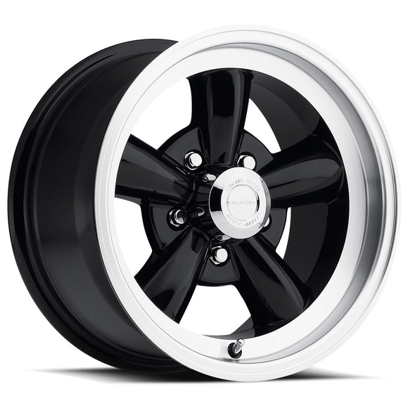 15x8 Vision 141H Legend 5 Black Machined Lip 5x114.3 5x4.5 ET0 Wheel Rim