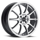 15x6.5 Vision 425 Bane Hyper Silver 4x100 4x114.3 4x4.5 ET38 Wheel Rim-2