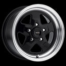 15x4 Vision 521H Nitro Black Machined Lip 5x114.3 5x4.5 ET-19 Wheel Rim-1