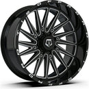 24x14 TIS 547BM Gloss Black 5x127 5x5 ET-76 Wheel Rim-1