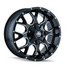 17X7.5 Mayhem Warrior Black-Milled Wheel/Rim 5x110 ET30 8015-7760M30-3
