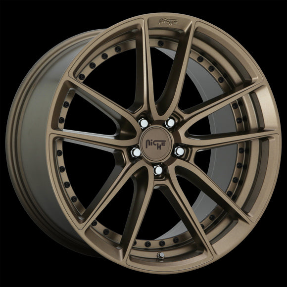 8x18 Niche Wheels M222 DFS Matte Bronze Wheel 5x114.3 ET30 CB72.56
