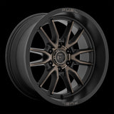 22X10 Fuel D762 Clash Matte Black Double Dark Tint 6X139.7 ET-18 wheel/rim