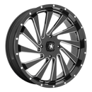 20X7 MSA OFFROAD WHEELS M46 BLADE Gloss Black Milled 4X156 ET0 wheel/rim-3