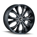 22X9.5 Mazzi Hustler Black-Gloss Wheel/Rim 6x135 342-22937B-3