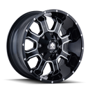 22x12 Mayhem Fierce Black-Gloss Wheel/Rim 6x135 8103-22237M-2