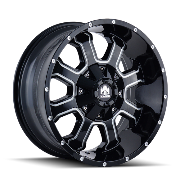 22x12 Mayhem Fierce Black-Gloss Wheel/Rim 6x135 8103-22237M